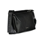 Black Polyester Women Shoulder Bag