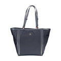 Blue Polyester Women Handbag