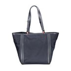 Blue Polyester Women Handbag