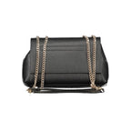 Black Polyurethane Women Handbag