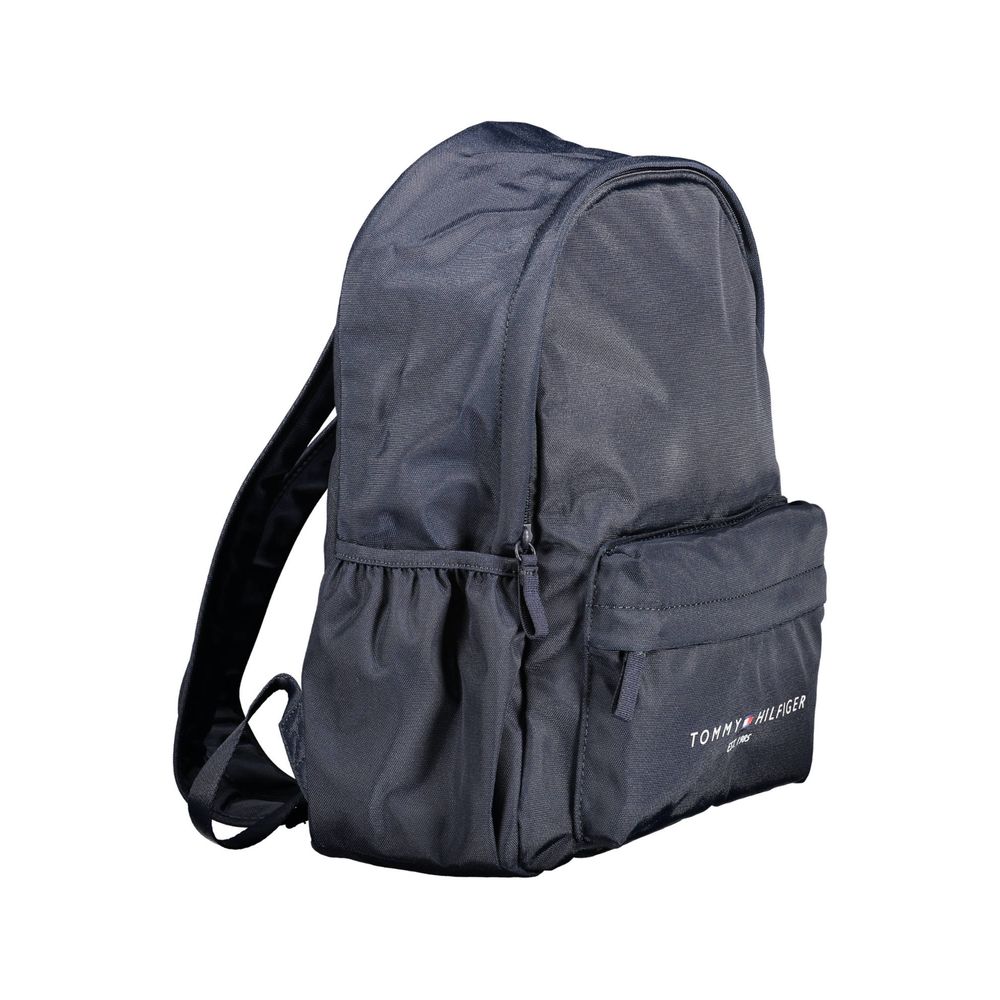 Blue Recycled Polyester Men's Backpack