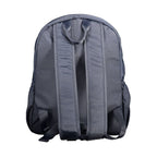Blue Recycled Polyester Men's Backpack