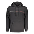 "Black Cotton Men's Hoodie"