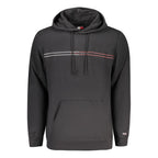 "Black Cotton Men's Hoodie"