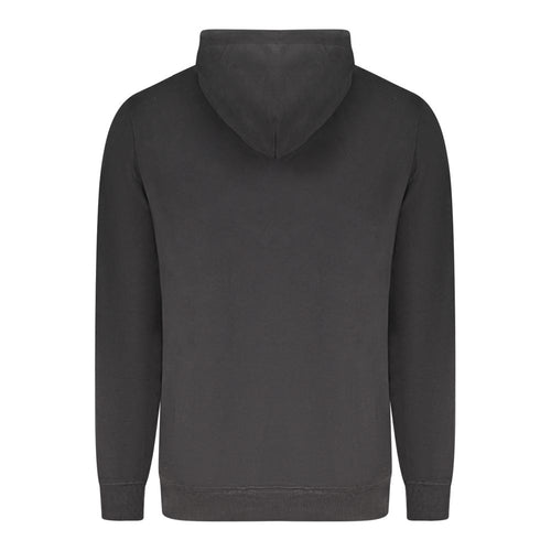 "Black Cotton Men's Hoodie"