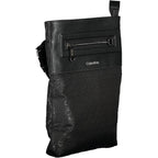 Black Polyester Men's Shoulder Bag