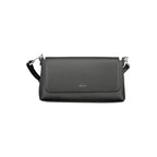 Black Polyester Women's Shoulder Bag