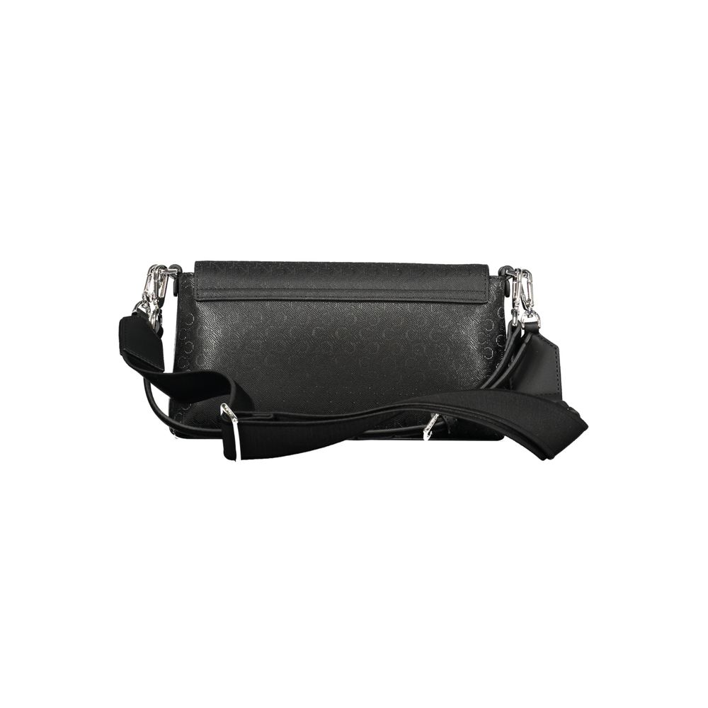 Black Polyester Women's Shoulder Bag