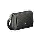 Black Polyester Women's Shoulder Bag