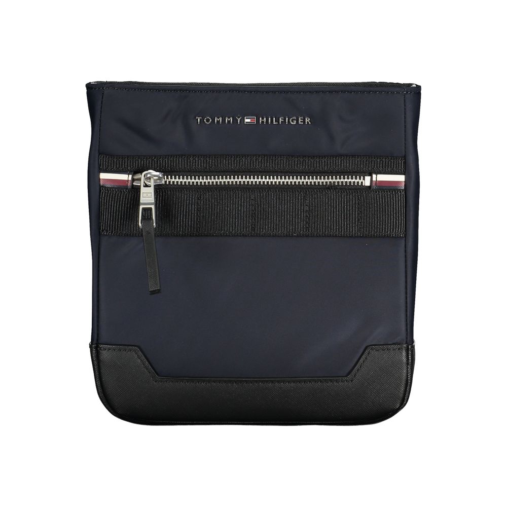 Blue Polyester Mens Shoulder Bag