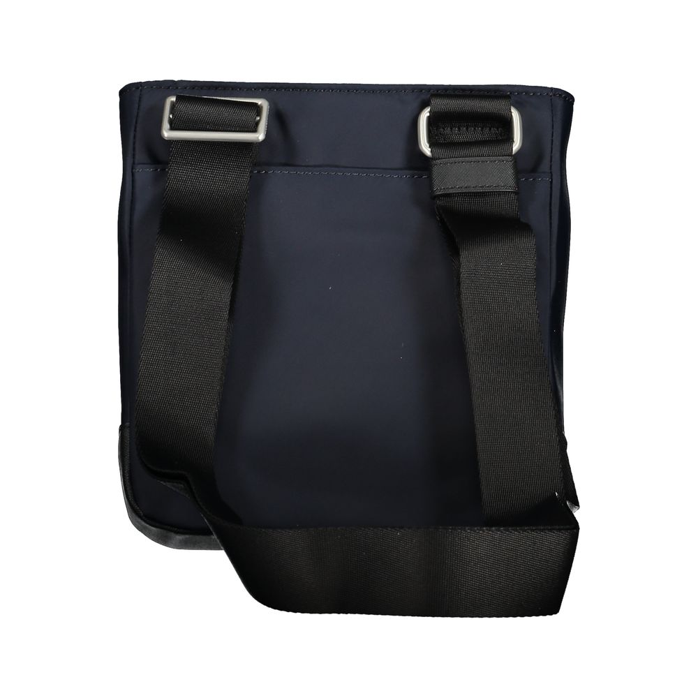 Blue Polyester Mens Shoulder Bag