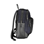 Blue Polyurethane Men's Backpack