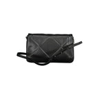 Black Polyester Women Shoulder Bag