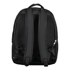 Black Polyester Men Backpack