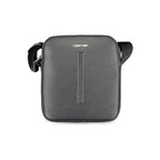 Black Polyester Men's Shoulder Bag