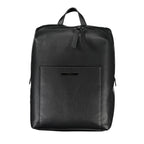 Nero Polyester Men Backpack