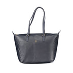 Blu Polyester Women Handbag