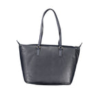 Blu Polyester Women Handbag