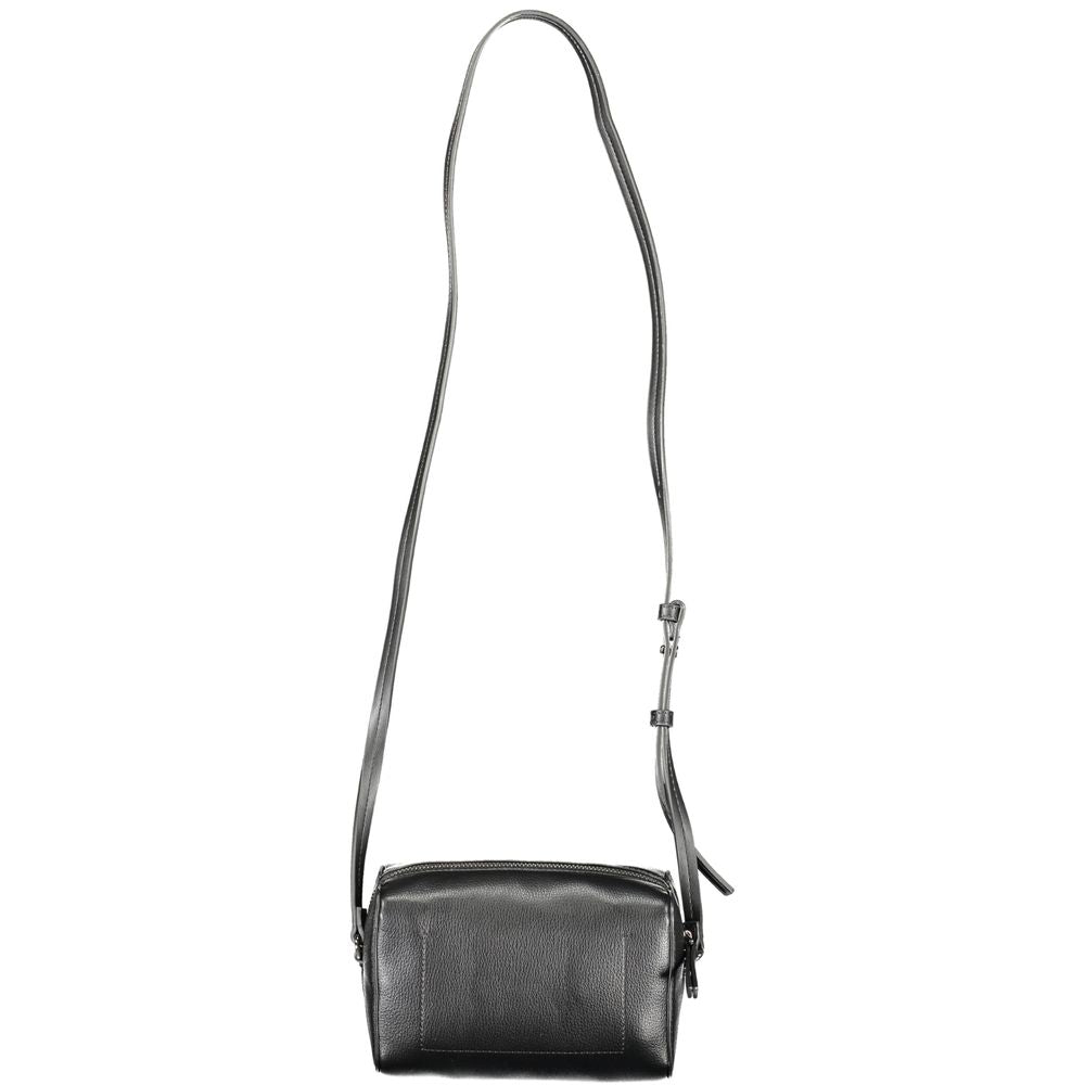 Black Polyester Women Shoulder Bag