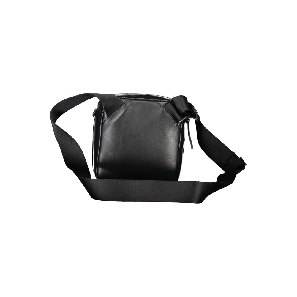 "Nero Poliuretano Men Shoulder Bag"