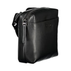 "Nero Poliuretano Men Shoulder Bag"