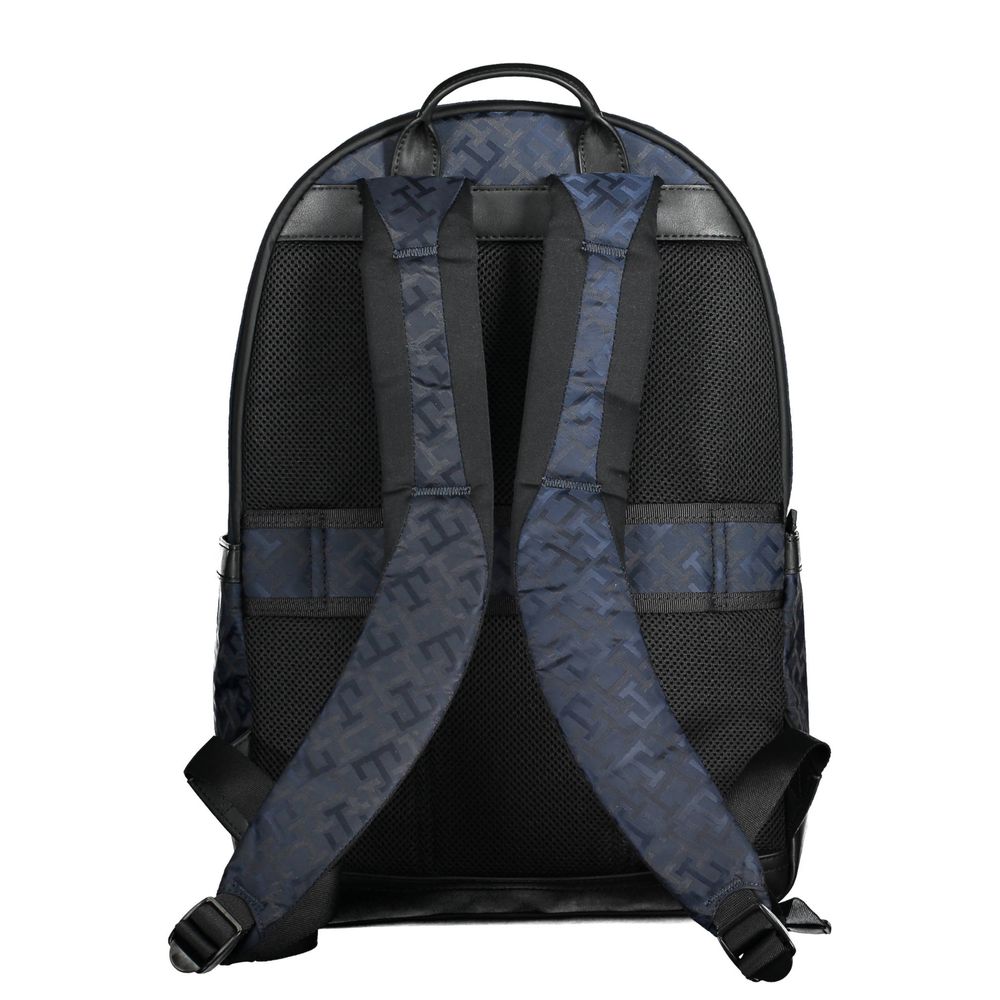 Blue Polyester Mens Backpack