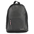 Black Polyurethane Men's Backpack