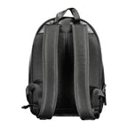 Black Polyurethane Men's Backpack