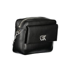 Black Polyester Women Shoulder Bag