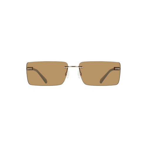 Beige Metal Women Sunglasses