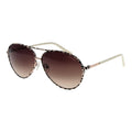 Beige Metal Sunglasses