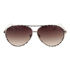 Beige Metal Sunglasses