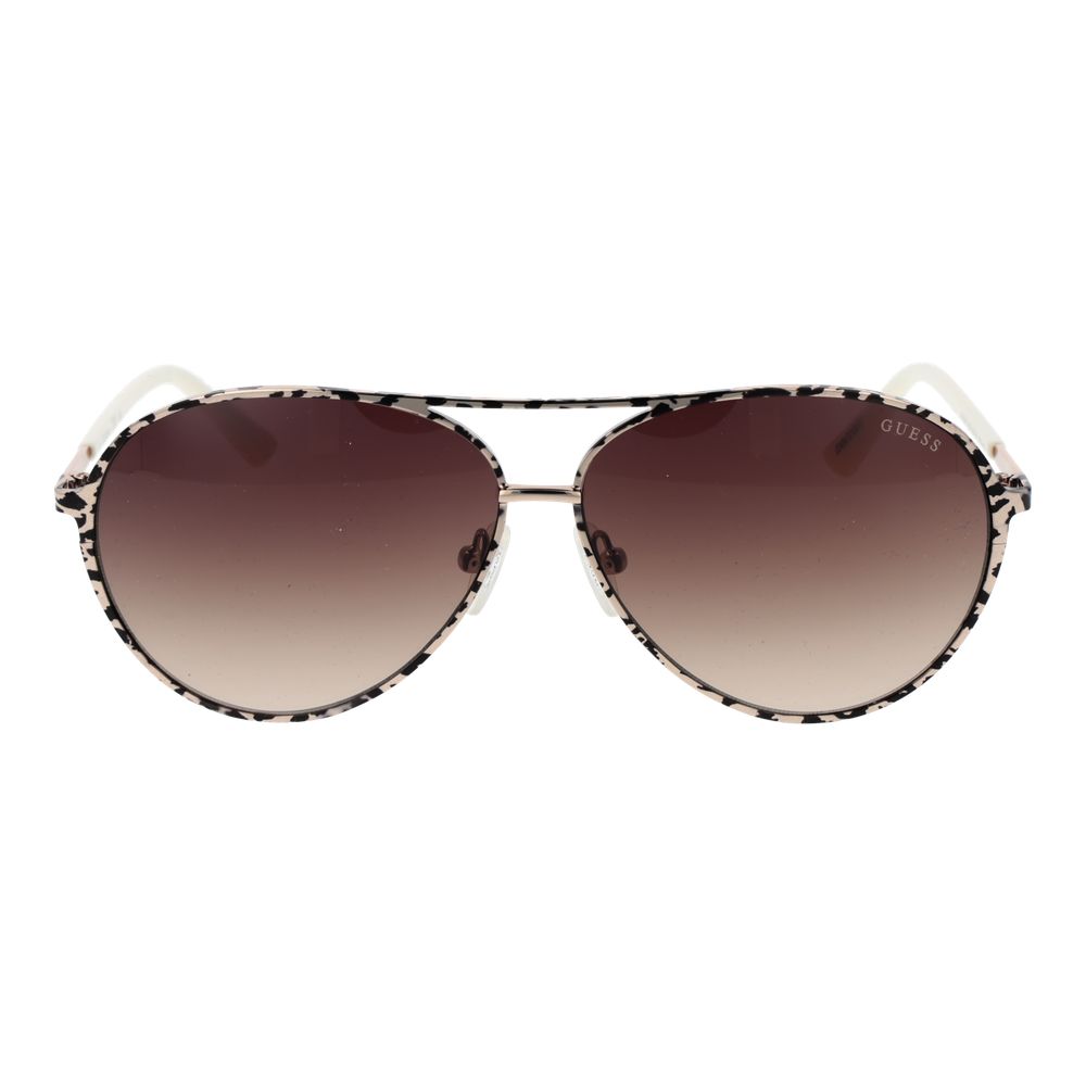 Beige Metal Sunglasses