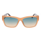 Beige Stainless Steel Sunglasses