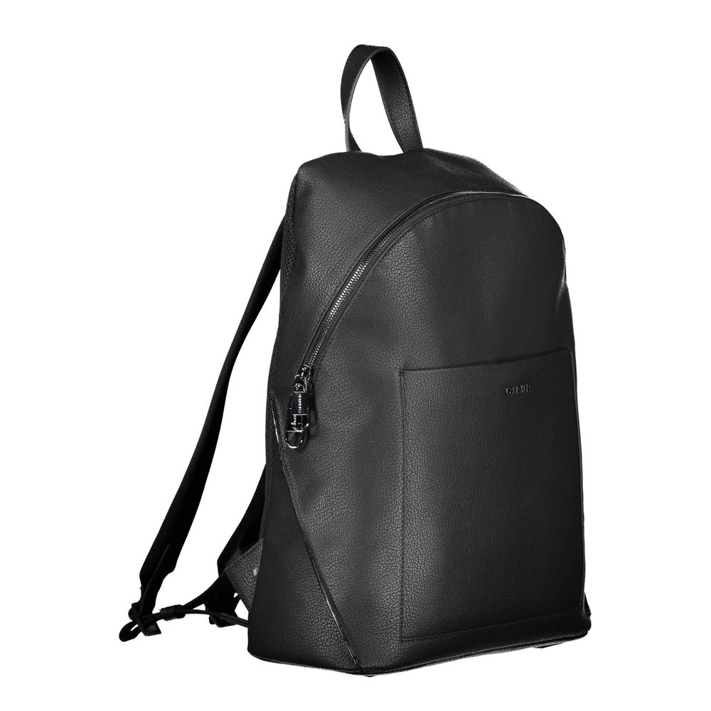 Nero Poliestere Men Backpack