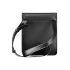 Nero Polyurethane Men Shoulder Bag