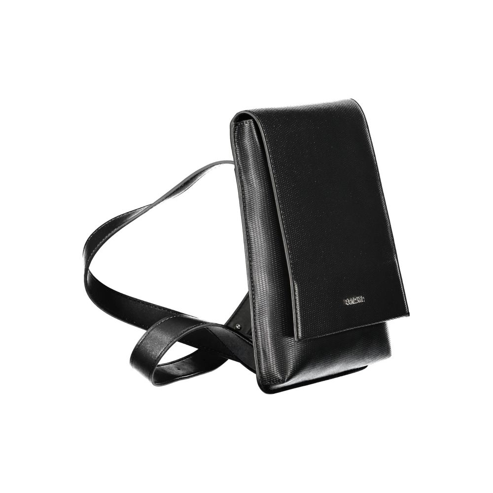 Nero Polyurethane Men Shoulder Bag