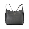 Black Polyurethane Women Handbag