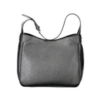 Black Polyurethane Women Handbag