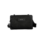 Black Polyester Men's Shoulder Bag