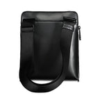 Black Polyurethane Men's Shoulder Bag