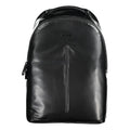 Black Polyester Men's Backpack