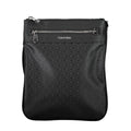 Black Polyester Men's Shoulder Bag