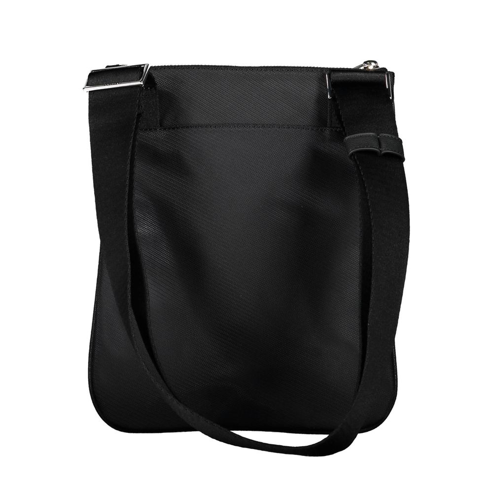 Black Polyester Men's Shoulder Bag