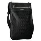 Black Polyester Men's Shoulder Bag