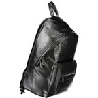 Black Polyester Men's Backpack
