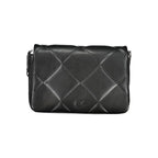 Black Polyester Women's Shoulder Bag