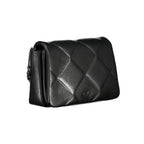 Black Polyester Women's Shoulder Bag