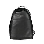 Black Polyester Men's Backpack