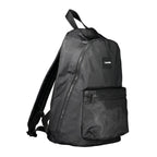 Black Polyester Men's Backpack